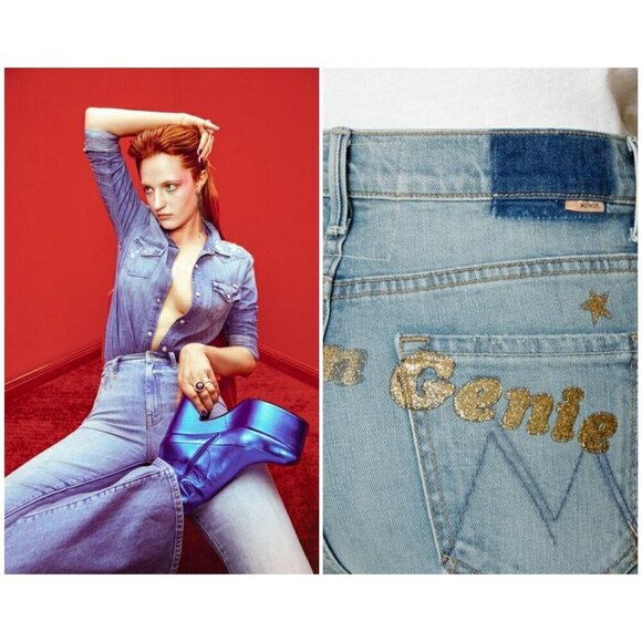 💕MOTHER SUPERIOR💕 MOTHER x BOWIE The Super Cruiser ~ The Jean Genie 30 NWT - Picture 3 of 17